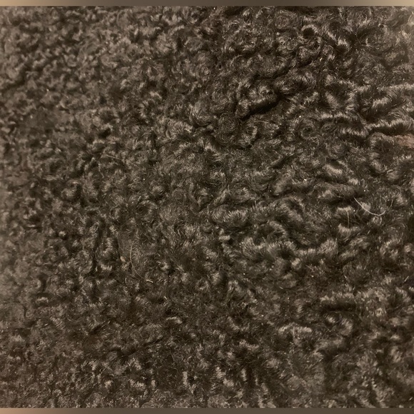 Vintage Lambs Wool Crossbody Purse Black Down Filled Hand-warmer Muff 1930-50’s - Picture 7 of 12